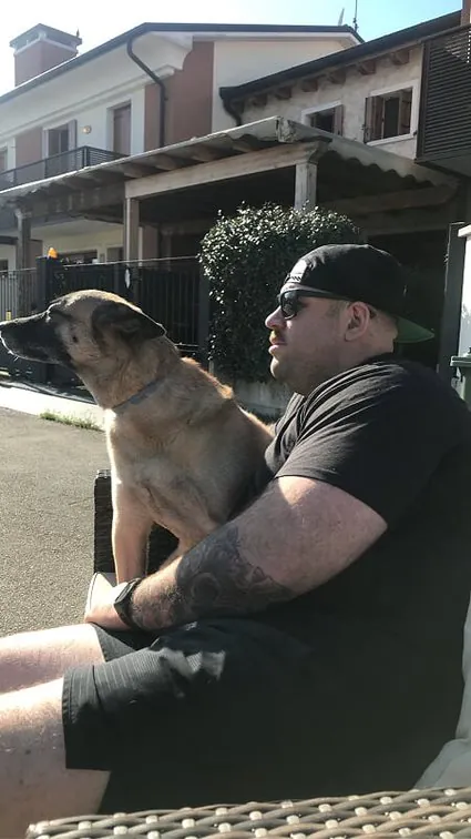 Dog during a behavior session with 8UP K9